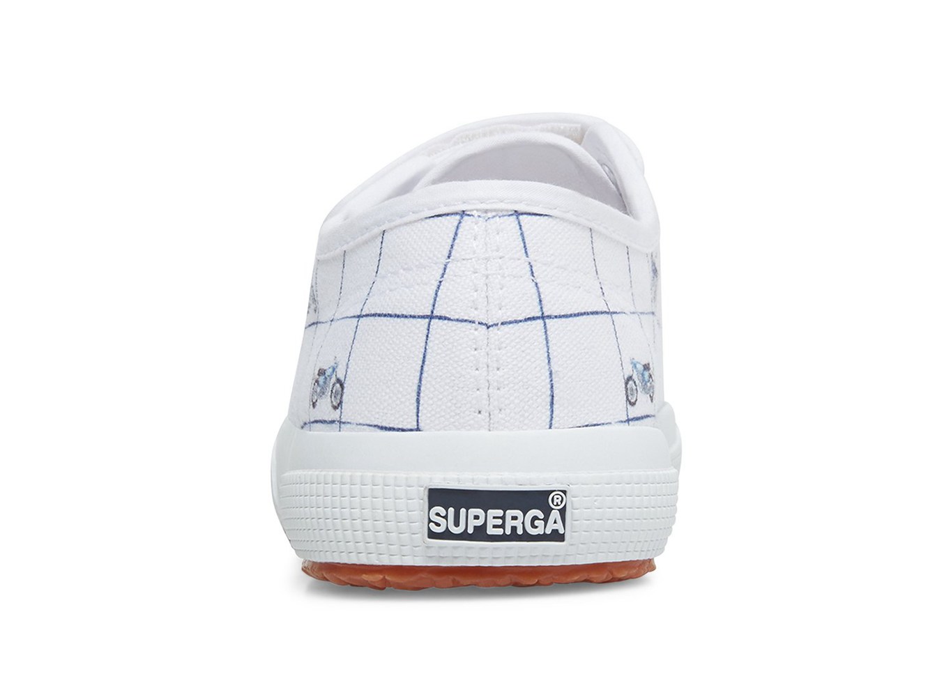 Tenis Infantil Branco/Azuis - Superga 2750 Cotjstrap Fantasy - KENWR-0321